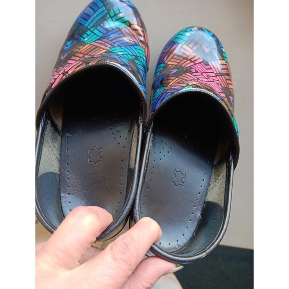 Dansko Patent Leather Nurse Professional Color Weave Clog Shoe  EU 37 US 6.5 - Picture 14 of 14